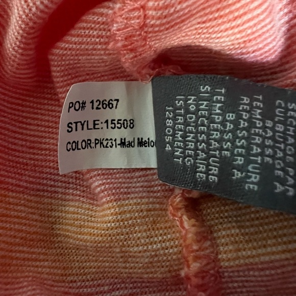 BONOBOS MEN’S SHORT SLEEVE STRIPED SLIM FIT TSHIRT SIZE LARGE PEACH COLOR - Picture 6 of 7